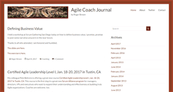 Desktop Screenshot of agilecoachjournal.com