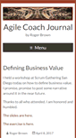 Mobile Screenshot of agilecoachjournal.com