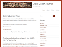 Tablet Screenshot of agilecoachjournal.com